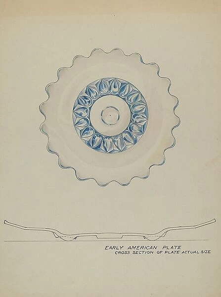 Glass Plate, c. 1936. Creator: Wellington Blewett