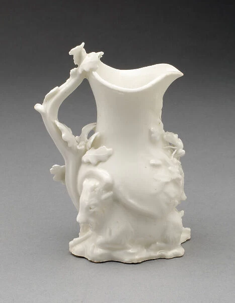 Goat and Bee Cream Jug, Chelsea, c. 1745. Creator: Chelsea Porcelain Manufactory