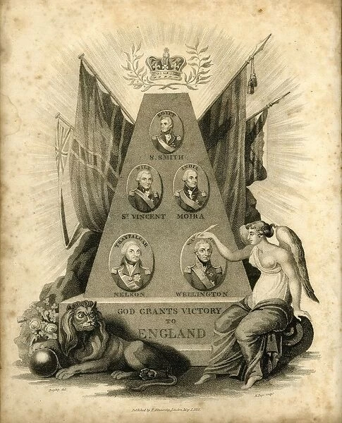 God Grants Victory to England, 1816. Creator: Unknown