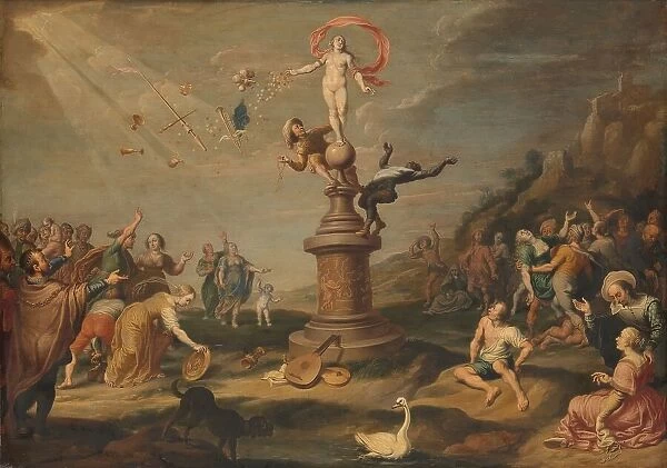 The Goddess Fortuna Bestowing her Gifts, c.1645. Creator: Simon Flocquet