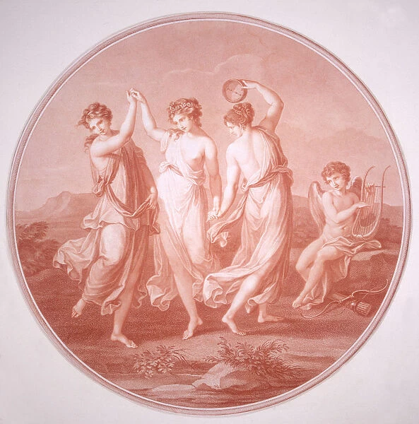 The Three Graces and Cupid, c1775-c1792. Artist: Gavrila Ivanovitch Scorodomoff