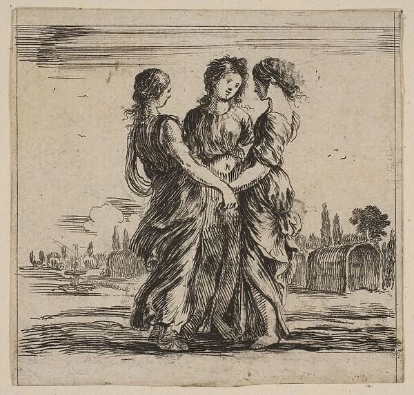 The three graces, from Game of Mythology (Jeu de la Mythologie), 1644