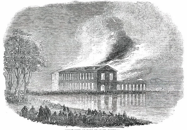 Great Fire at Port-of-Spain, Trinidad, 1850. Creator: Unknown