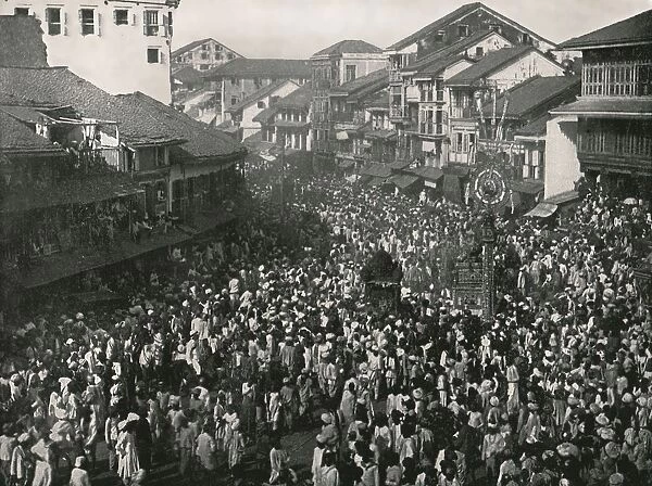 A great native procession, Bombay, India, 1895. Creator: Unknown