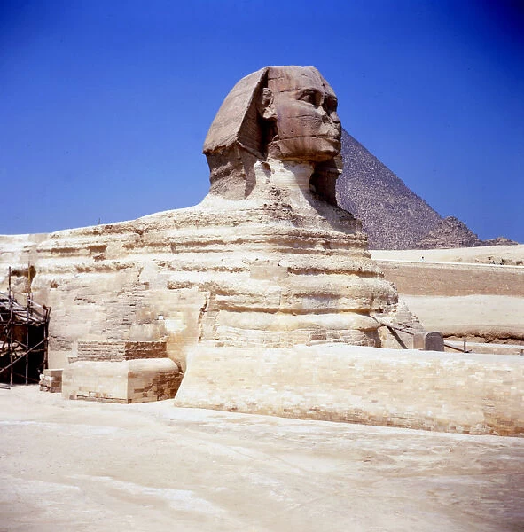 The Great Sphinx at Giza, Ancient Egyptian, c2550 BC