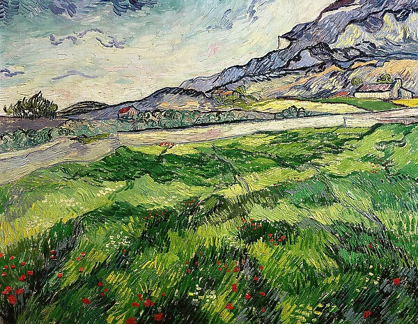 Green wheat field, 1889. Creator: Gogh, Vincent, van (1853-1890)