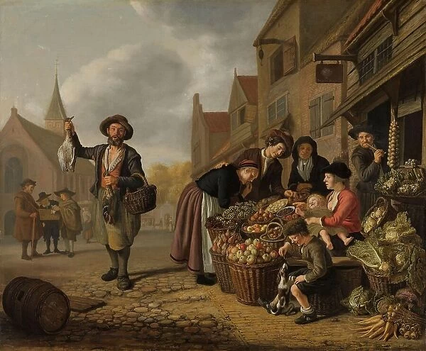 The Greengrocer's Shop De Buyskool, 1654. Creator: Jan Victors