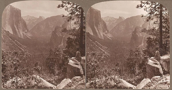 Group of 23 Stereograph Views of Yosemite Valley Housed in Original Publishers Box, ca