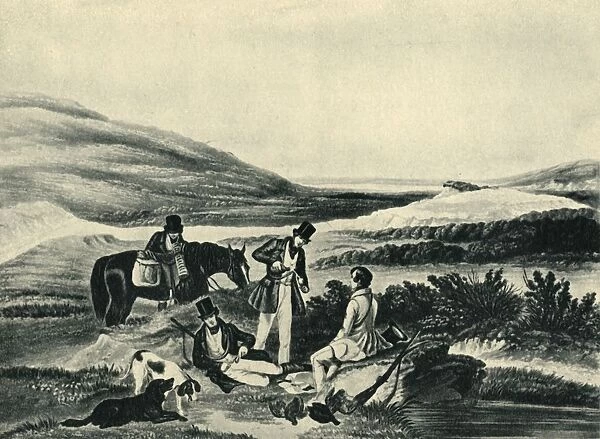 Grouse Shooting by the Southerner, 1841, (1946). Creator: Hunt