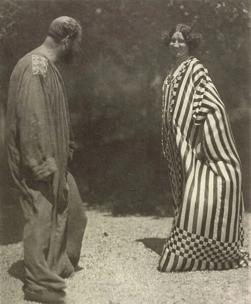 Gustav Klimt and Emilie Floge, c. 1909. Creator: Bohler, Heinrich (1881-1940)