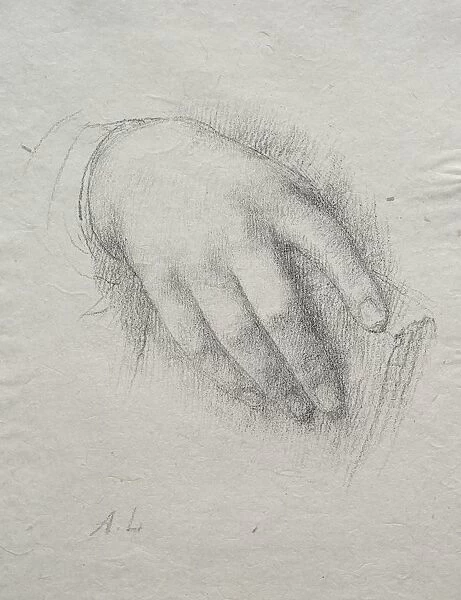 The Hand of Nora E. Legros. Creator: Alphonse Legros (French, 1837-1911)