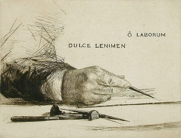 Hands Etching - O Laborum, 1865. Creator: Francis Seymour Haden