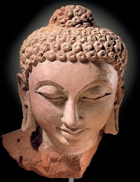 Head of Buddha Shakyamuni, between 375 and 400. Creator: Unknown