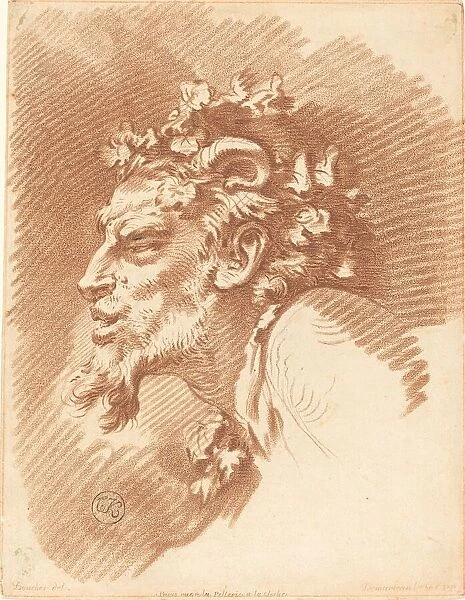 Head of a Faun. Creator: Gilles Demarteau