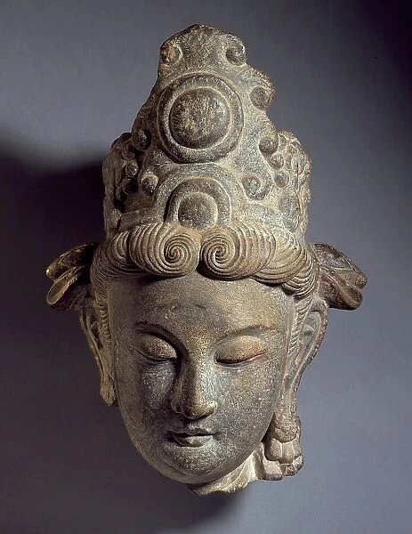 Head of a Female Daoist Deity, between c.1700 and c.1800. Creator: Unknown