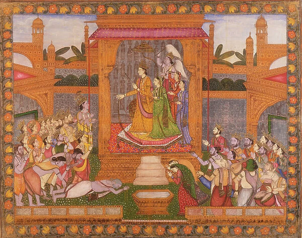 The Heavenly Audience of Shiva and Parvati (image 1 of 3), between c1830 and c1850. Creator: Unknown
