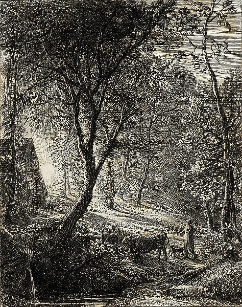 The Herdsman's Cottage, 1850. Creator: Samuel Palmer