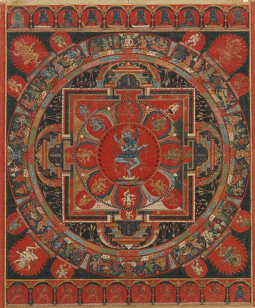 Hevajra Mandala, 15th century. Creator: Unknown