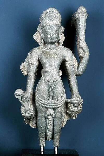 The Hindu God Vishnu, 13th-14th century. Creator: Unknown