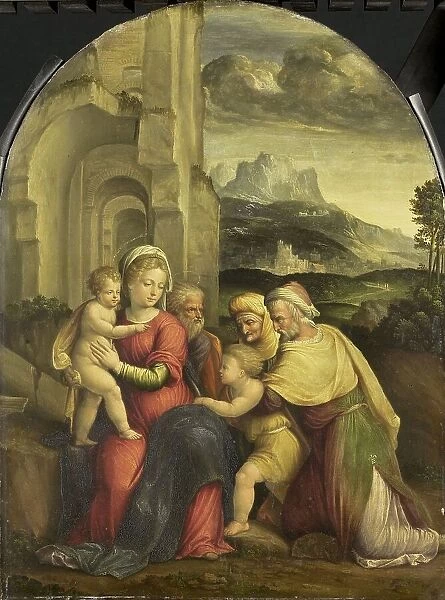 The Holy Family, c.1535. Creator: Benvenuto Tisi da Garofalo