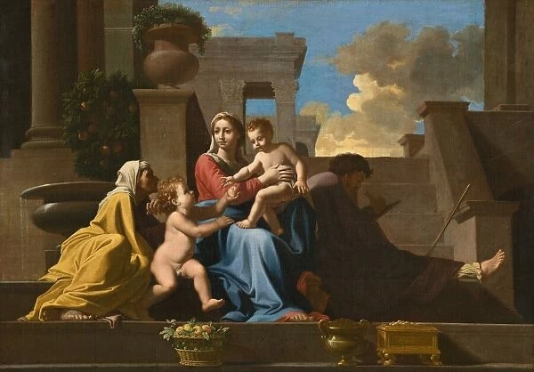 The Holy Family on the Steps, 1648. Creator: Anon