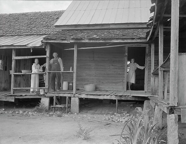 Home of farmer who has raised cotton for fifty years on his own land, Greene County, Georgia, 1937. Creator: Dorothea Lange