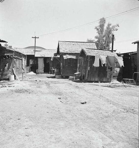 Homes of Mexican field workers, Brawley, Imperial Valley, California, 1935. Creator: Dorothea Lange