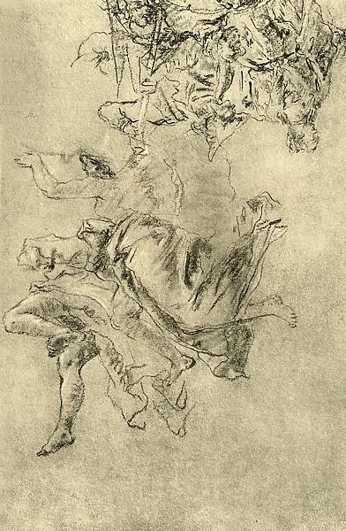 Hovering Geniuses, 1752-1753, (1928). Artist: Giovanni Battista Tiepolo