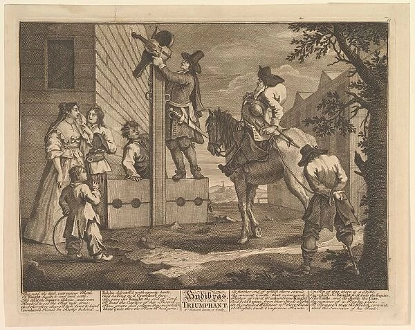 Hudibras Triumphant (Twelve Large Illustrations for Samuel Butlers Hudibras, Plate 4)
