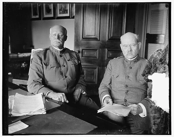 Hugh L. Scott & Tasker H. Bliss at desk, between 1910 and 1920. Creator: Harris & Ewing. Hugh L. Scott & Tasker H. Bliss at desk, between 1910 and 1920. Creator: Harris & Ewing