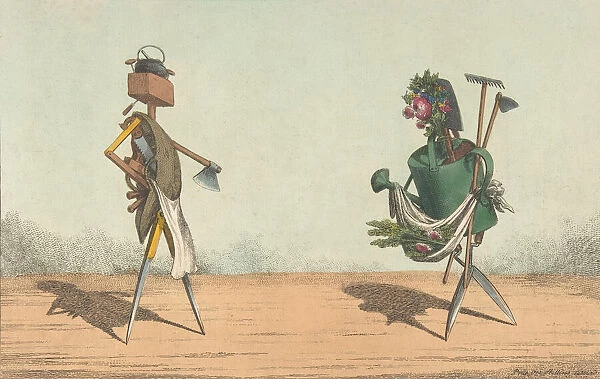 Implements Animated, Pl. 1, Dedicated to the Carpenters and Gardeners of Great Britain