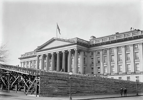 Inaugural Stands - Southeast Corner of Treasury, 1913. Creator: Harris & Ewing. Inaugural Stands - Southeast Corner of Treasury, 1913. Creator: Harris & Ewing