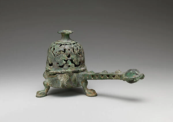 Incense Burner with Domed Cover, Iran, 8th-9th century. Creator: Unknown