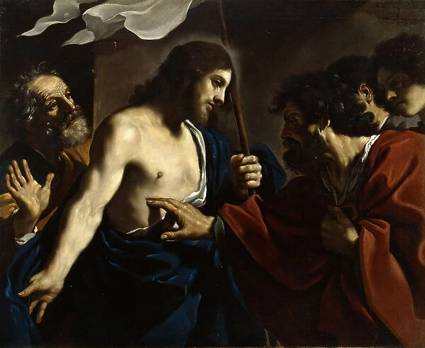The Incredulity of Saint Thomas, c. 1621. Creator: Guercino (1591-1666)