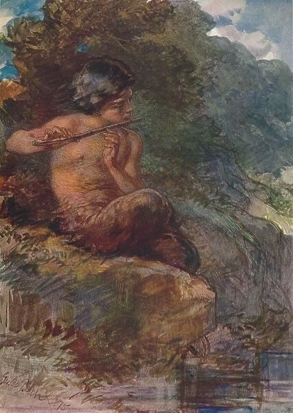 The Infant Pan, 1875, (1906). Creator: Guido Bach