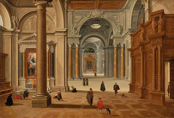 Interior of a Baroque Church, 1602. Creator: Bartholomeus van Bassen