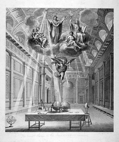 Interior of the Great Room of Freemasons Tavern, Great Queen Street, Holborn, London, c1800