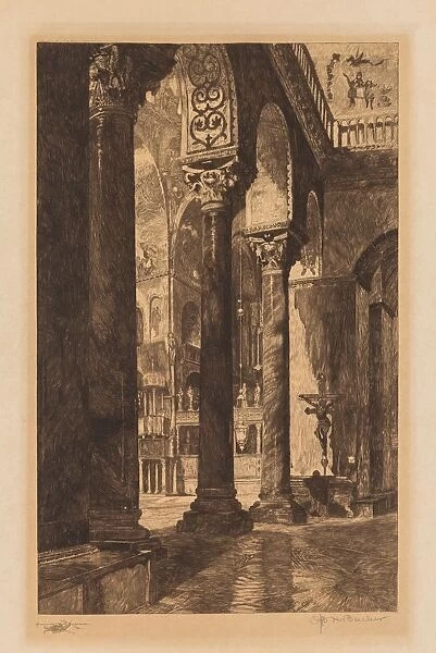 Interior of St. Marks, Venice. Creator: Otto H. Bacher (American, 1856-1909)