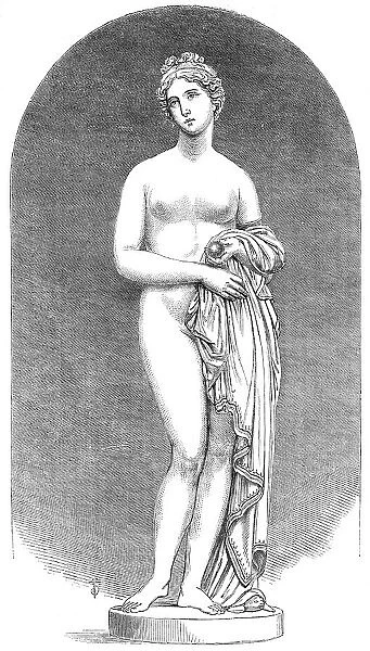 The International Exhibition: 'Venus', a coloured marble statue, by J. Gibson, R.A. 1862. Creator: Unknown. The International Exhibition: 'Venus', a coloured marble statue, by J. Gibson, R.A. 1862. Creator: Unknown