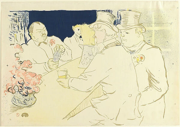 Irish and American Bar, Rue Royale, 1895. Creator: Toulouse-Lautrec, Henri, de (1864-1901)