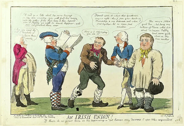 An Irish Union!, published January 30, 1799. Creator: Isaac Cruikshank