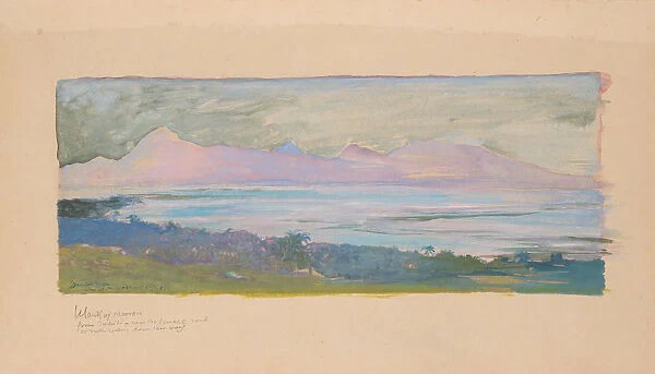 The Island of Moorea Looking across the Strait from Tahiti, January 1891, 1891. Creator