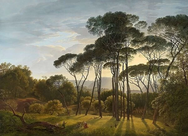 Italian Landscape with Umbrella Pines, 1807. Creator: Hendrik Voogd