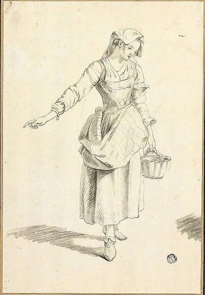 Italian Peasant Girl, n.d. Creators: Jacob Philip Hackert, Unknown