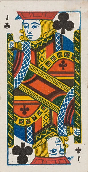 Jack of Clubs (black), from the Playing Cards series (N84) for Duke brand cigarettes