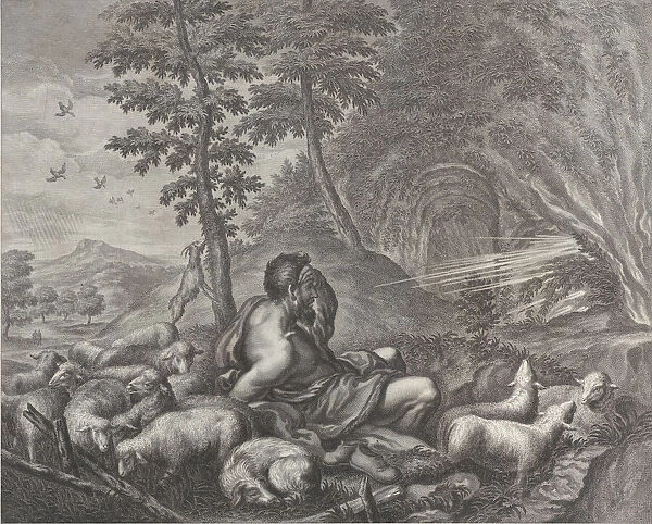 Jacob guarding Labans flock, 1613-24. Creator: Theodore Cruger