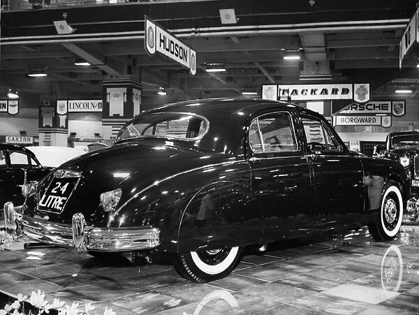 Jaguar 2. 4 litre at Motor Show 1955. Creator: Unknown