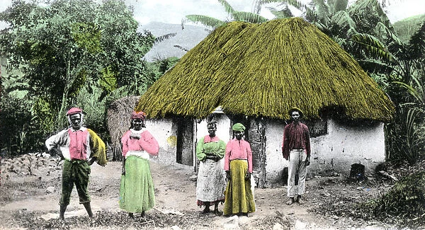 A Jamaican village, c1900s