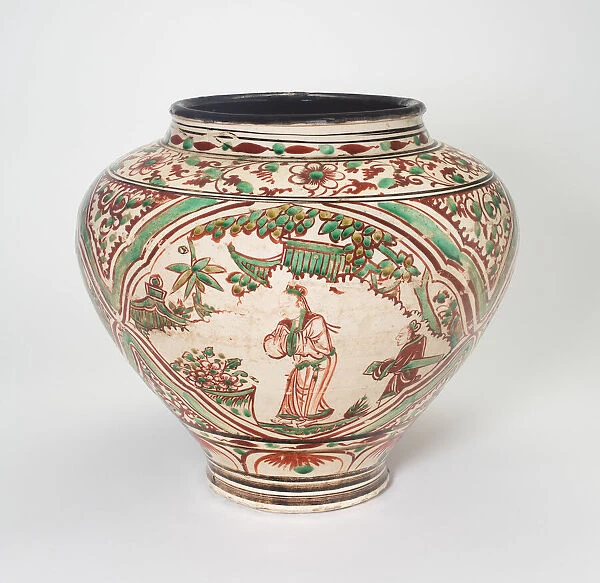 Jar with Figures in Garden Scenes, Ming dynasty (1368-1644). Creator: Unknown