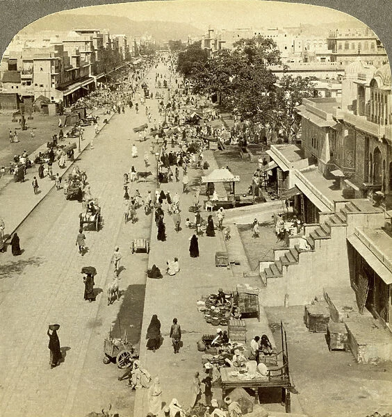 Jauhri Bazaar, Jeypore, Orissa, India. Artist: Underwood & Underwood
